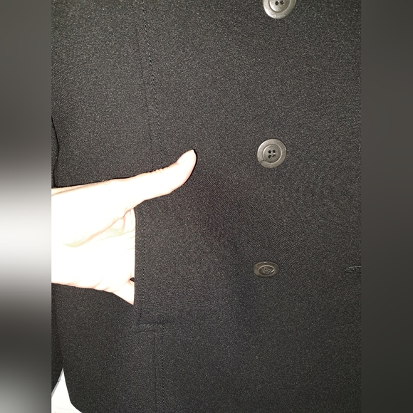 Guess Collection Black Double-Breasted Women's Blazer Size 12 - Picture 6 of 9